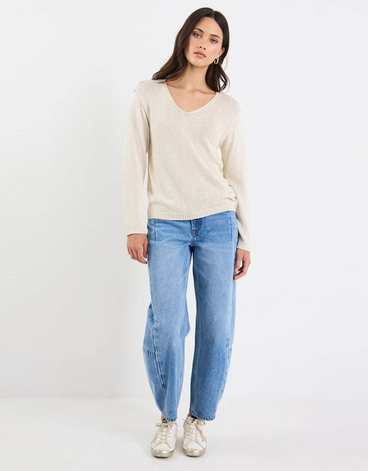 Afternoon Knit Jumper - (Natural)