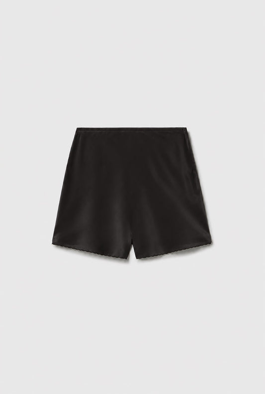 Silk Laundry CDC Scallop Shorts (Black)