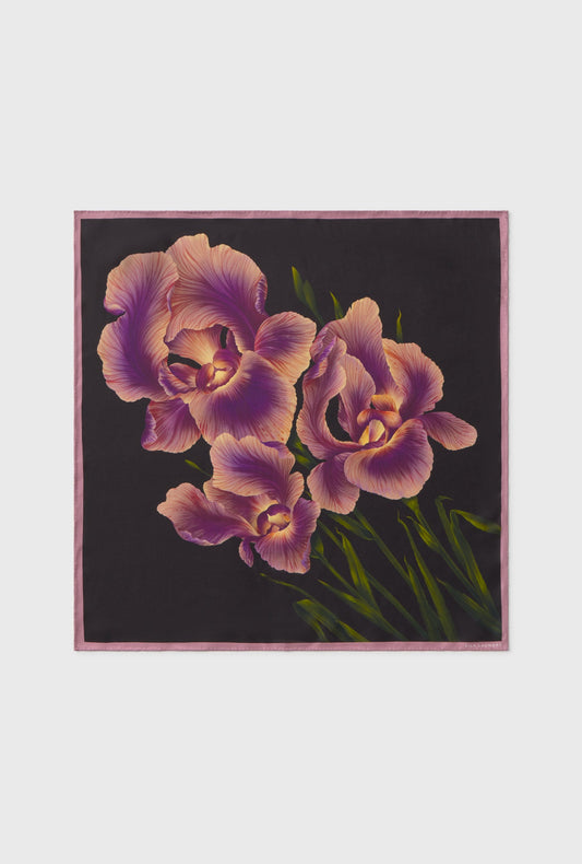 Silk Laundry Twill Scarf (Iris)