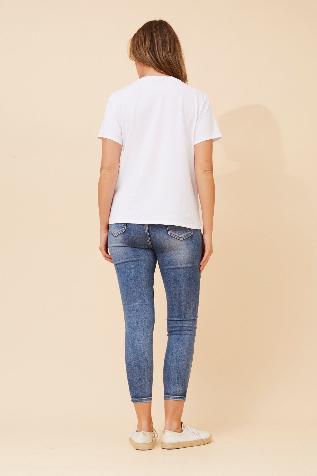 Imilia Dragonfly Print T-shirt (White)