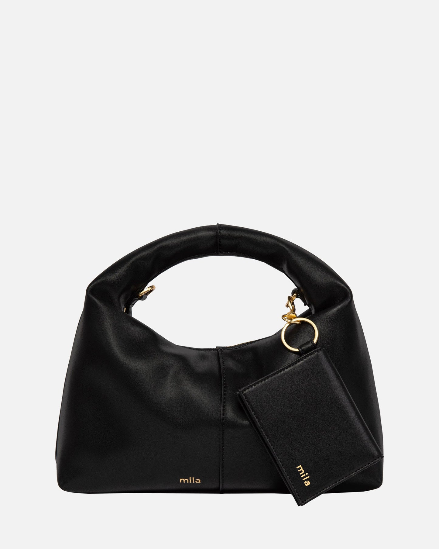 The Daily Edited Mila Folded CC Keyring (Black)