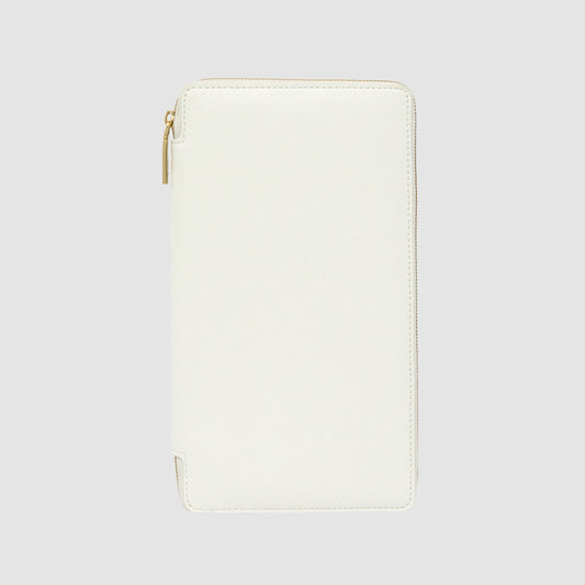 GROUP48 Essentials Zip Travel Wallet Pure (White)