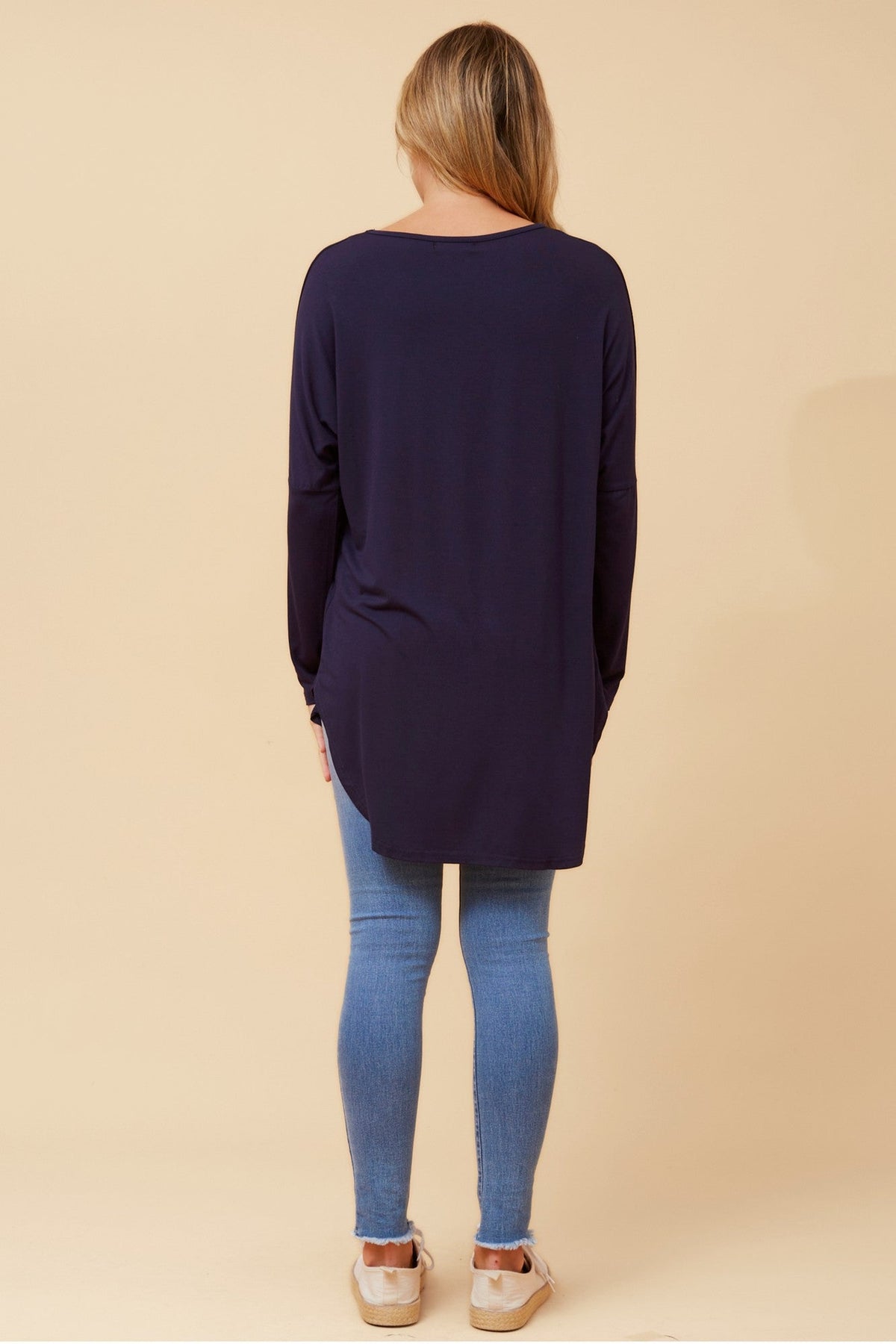 Caroline Morgan Australia SKYE SOLID TOP (Navy)