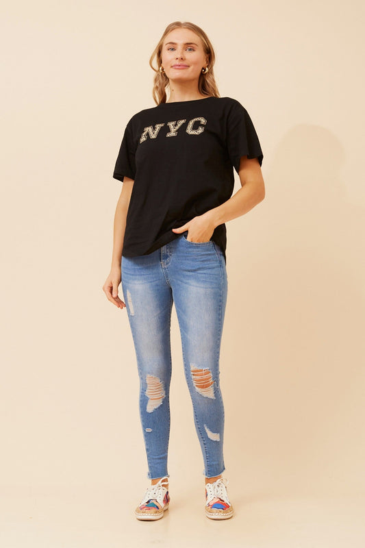 BINDI NYC GRAPHIC TEE (Black)