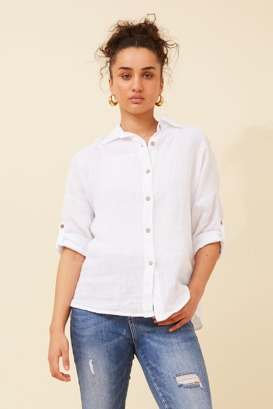 ALMADA LINEN SHIRT (White)