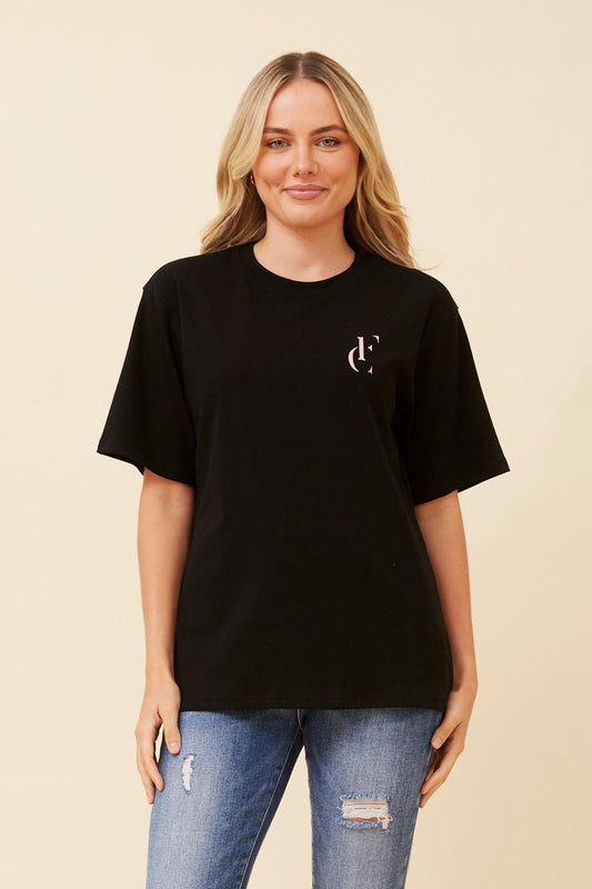 MALIA FC PRINT T-SHIRT (Black)