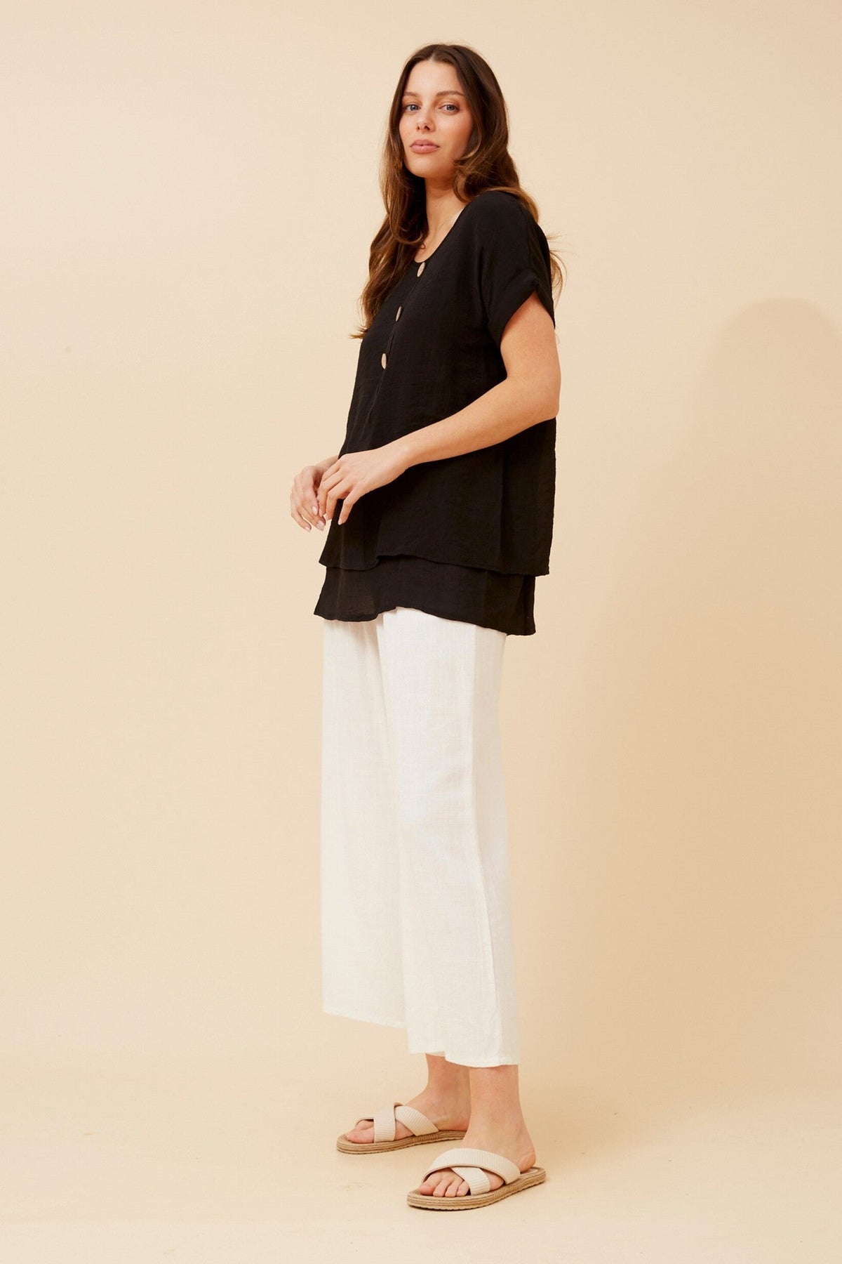Caroline Morgan Australia JAYCEE SOLID TOP (Green Ash)