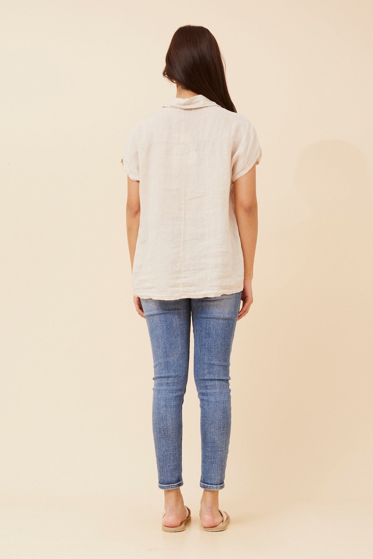 BOTTEGA MODA MELE SOLID SHIRT (Linen)