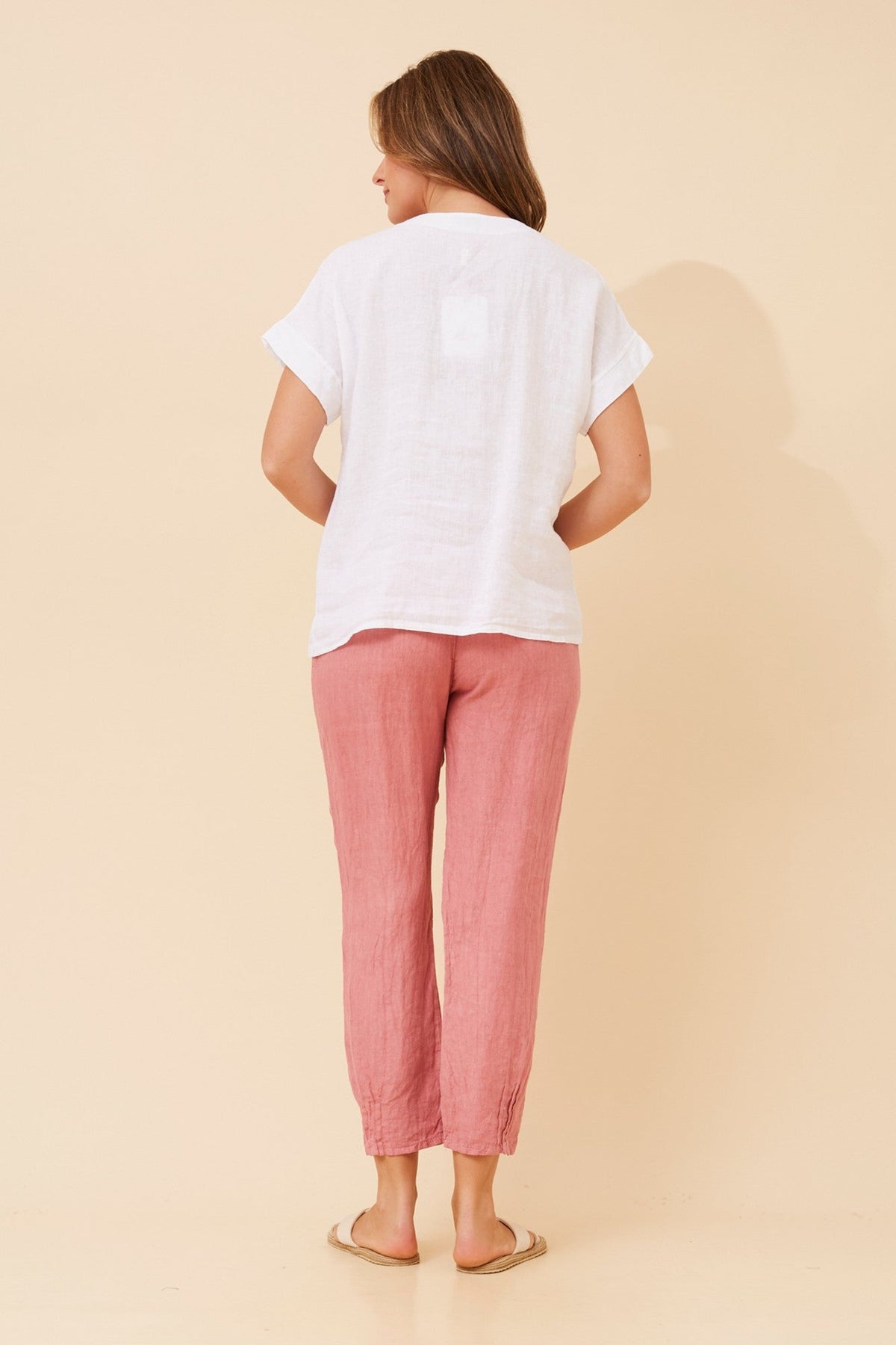 BOTTEGA MODA SIMONETTA SOLID TOP (White)