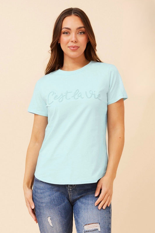 JODELLE CESTLAVIE PATTERN TEE (Lemon Drop)