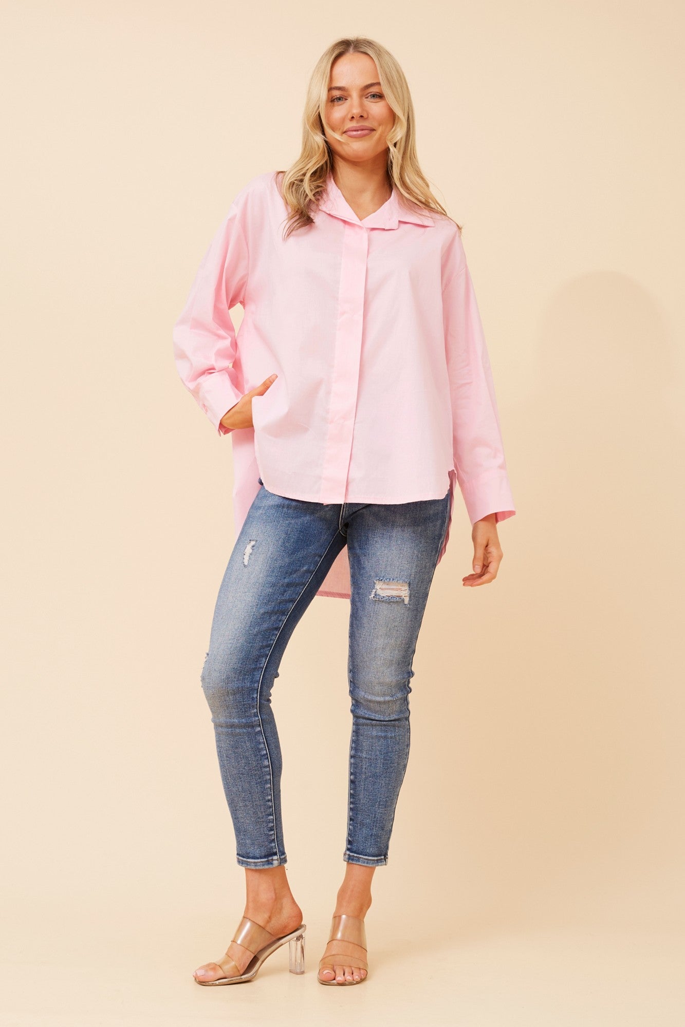 CATANIA SOLID SHIRT (Pink)