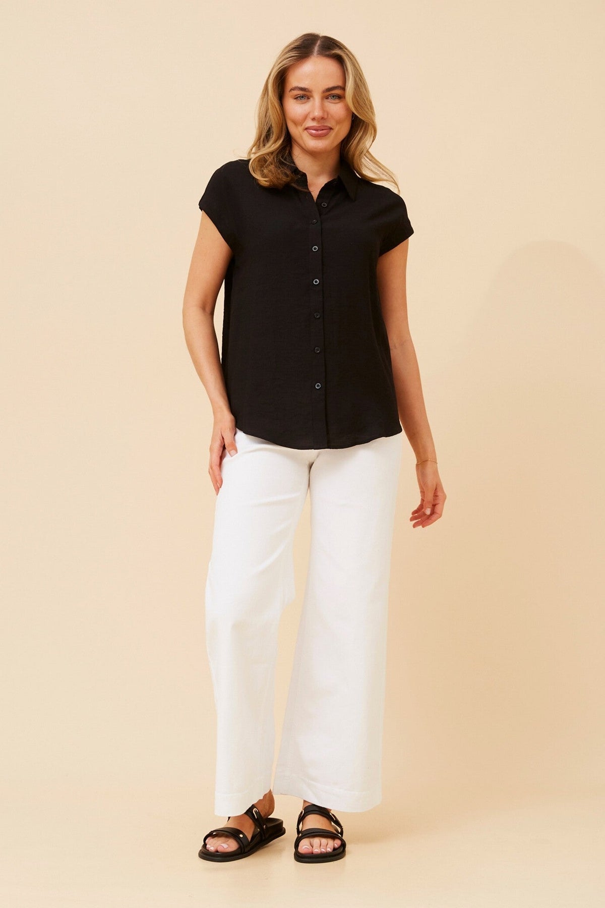 STARLETTE SHORT SLEEVE SHIRT (Blue)