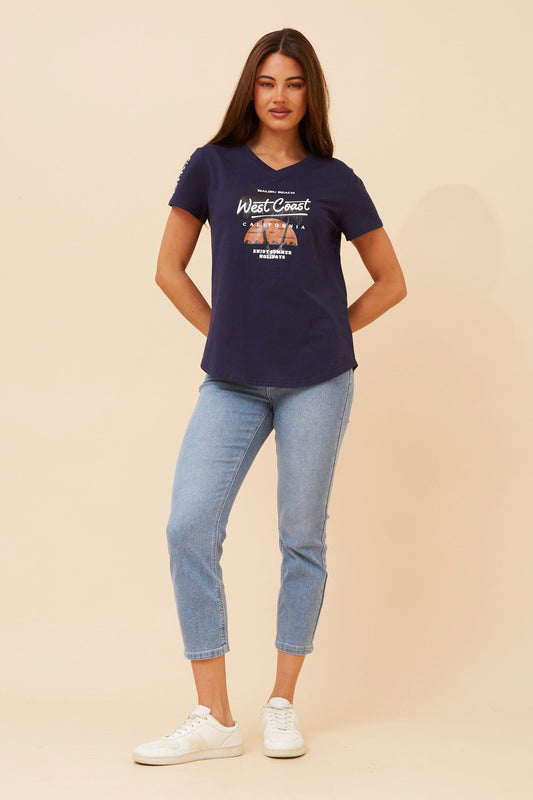 JINDELLE GRAPHIC T-SHIRT (Aqua)