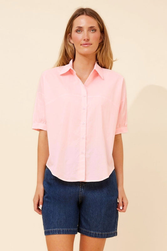 Caroline Morgan Australia WENDI SOLID SHIRT (Blush)