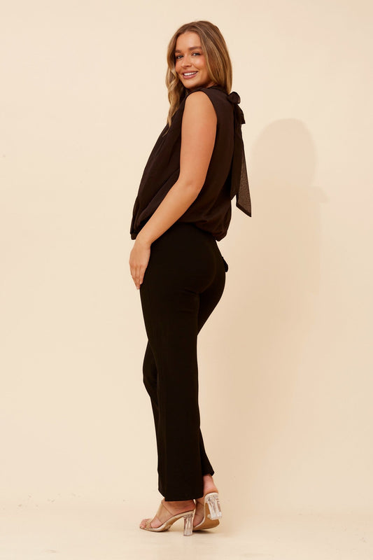 Caroline Morgan Australia YASMA SOLID TOP (Black)