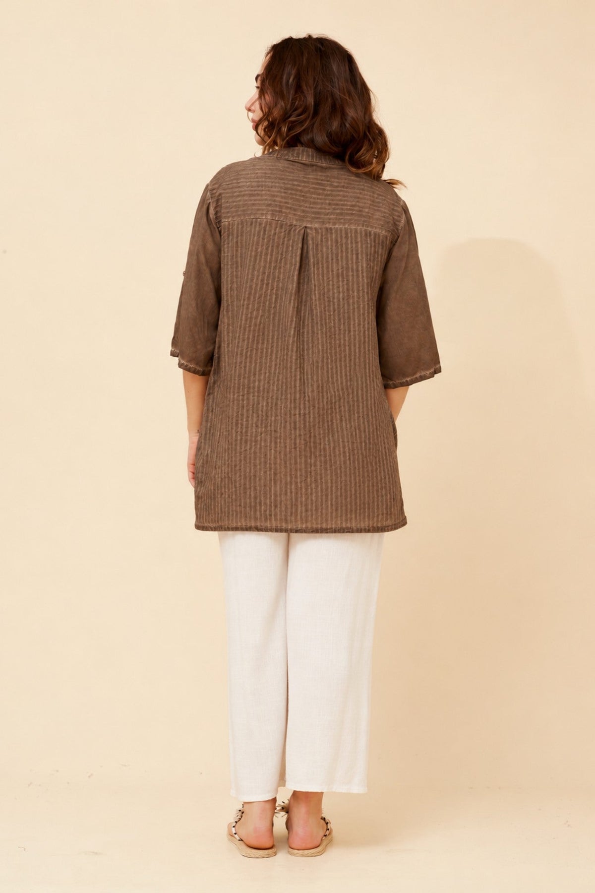 BOTTEGA MODA RAY SOLID TOP (Coffee)