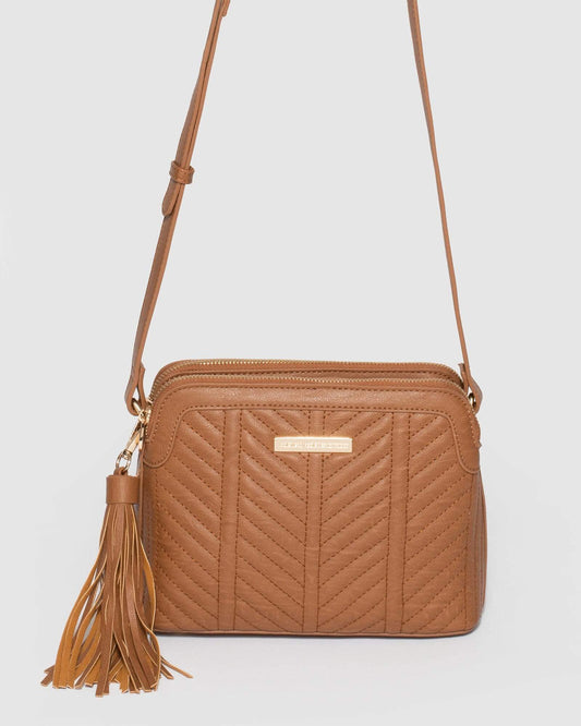 Colette by Colette Hayman Joanna Crossbody Bag (Tan)