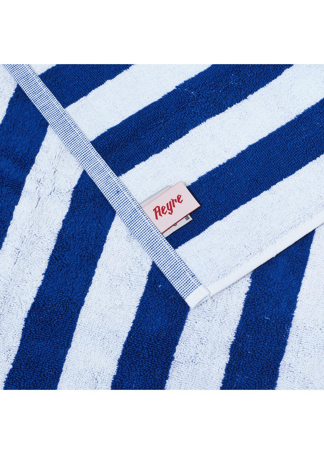 Blanca Studio TOWEL SET COBALT SMALL STRIPES (Blue)