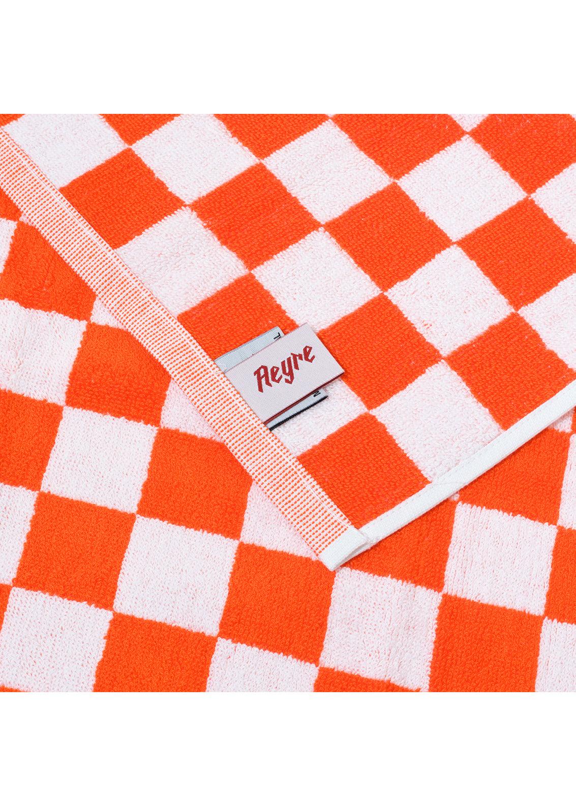 Blanca Studio TOWEL SET SMALL CHECK (Orange)