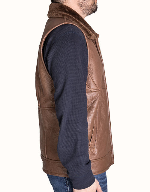 Ever Australia DY*Vest Nappa Men (Coffee)