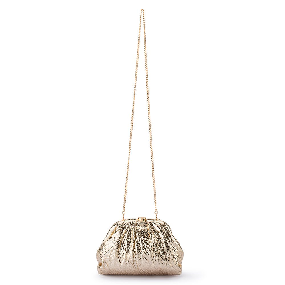 Olga Berg URSULA Gathered Clutch (Red)
