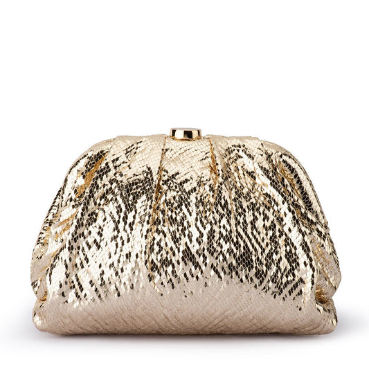 Olga Berg URSULA Gathered Clutch (Red)