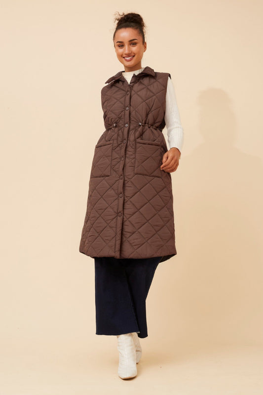 DEDE QUILTED VEST (Black)