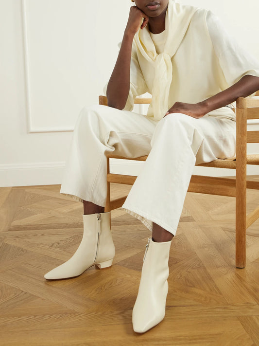 Aeyde Lila Leather Ankle Boots