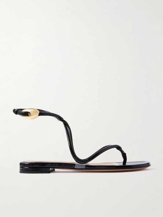 Jungle Mamba Patent-leather Sandals