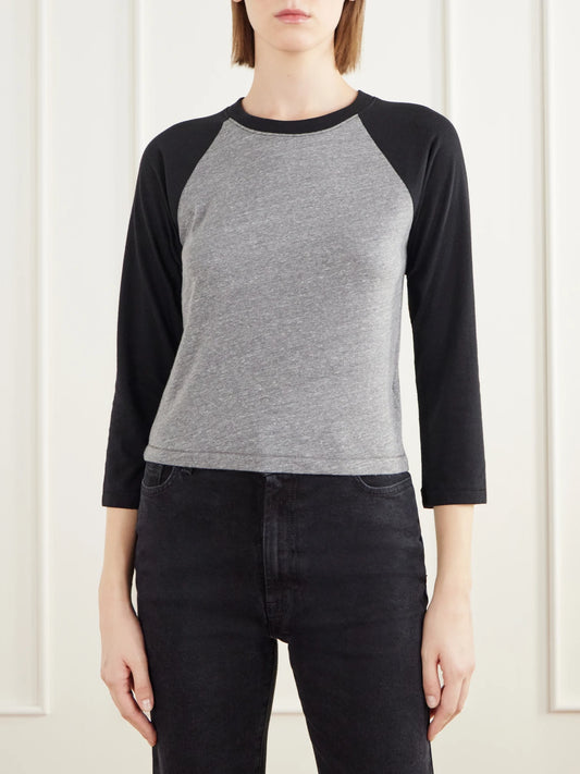 ÉTERNE Baseball Two-tone Jersey T-shirt