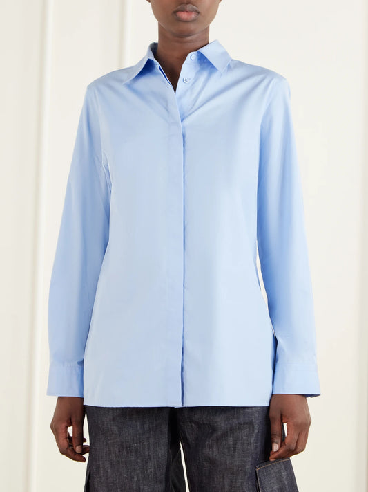 Gabriela Hearst Judie Cotton-poplin Shirt