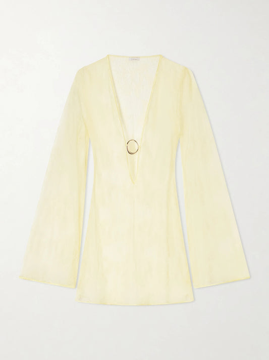 Lace O Metallic Kaftan