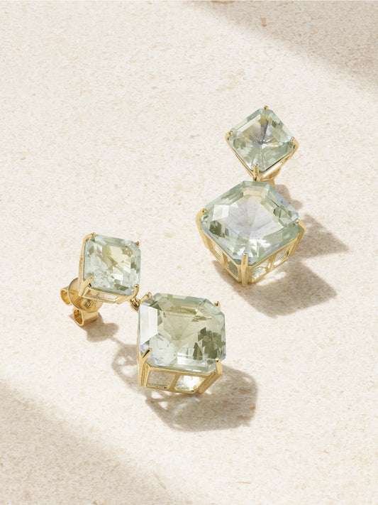 14-karat Gold Amethyst Earrings