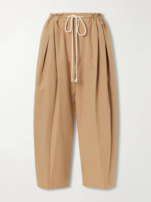Maria McManus Organic Cotton-poplin Wide-leg Pants