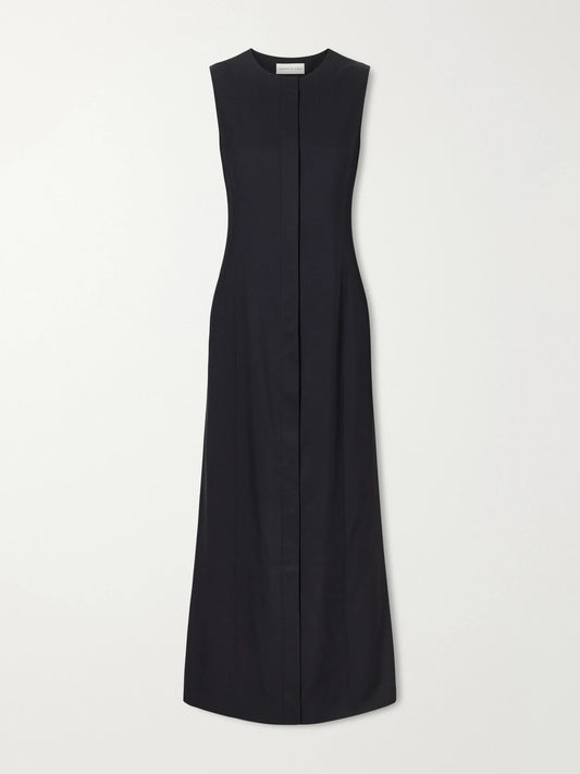 Hana Split Silk Dress