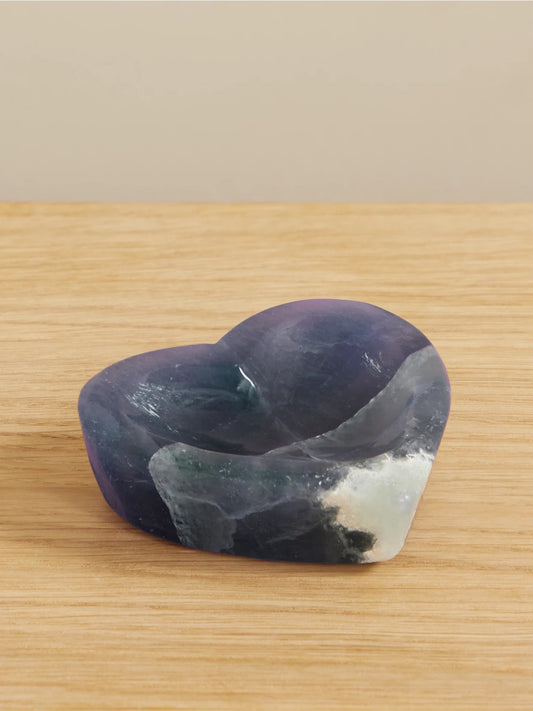 Jia Jia Home Heart Small Fluorite Dish