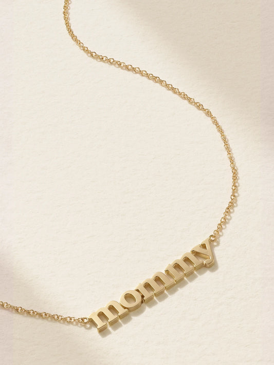 Mommy 18-karat Gold Necklace