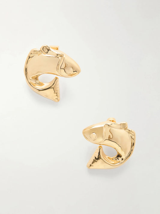 Jacquemus Poisson Gold-tone Earrings