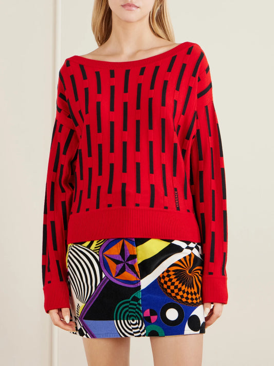 Versace Gianni Knitted Wool Sweater