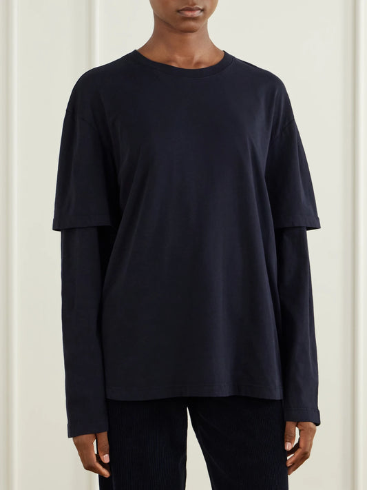 AGOLDE Lois Layered Organic Cotton-jersey T-shirt