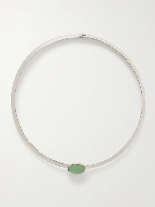 Elaine Gold-plated Aventurine Cuff