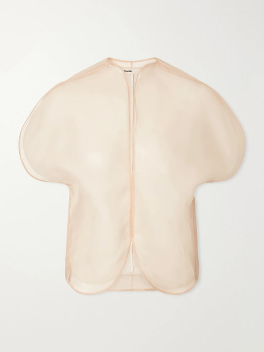 KHAITE Briar Silk-organza Blouse
