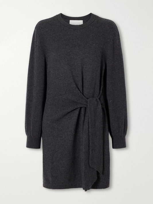 LISA YANG Abrielle Knotted Cashmere Mini Dress