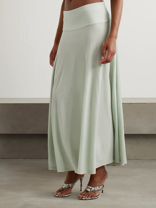 Alaïa Wool-blend Maxi Skirt