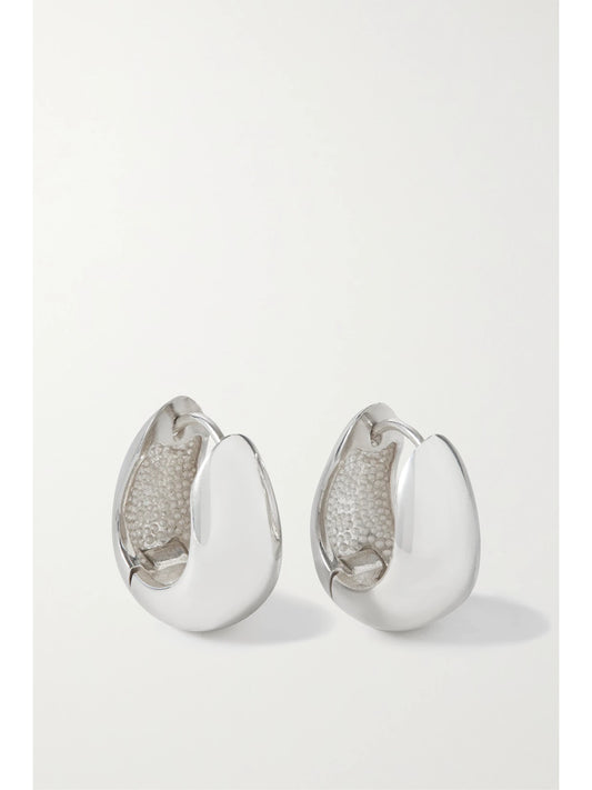 + Net Sustain Silver Hoop Earrings