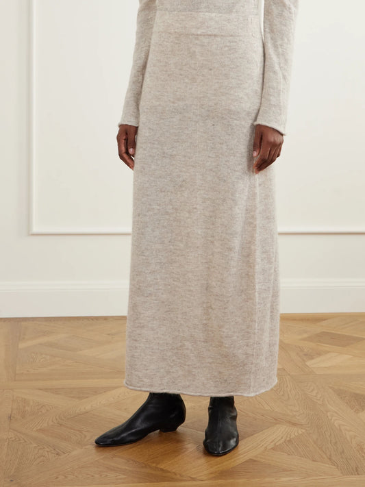 Lauren Manoogian Bottle Alpaca-blend Midi Skirt
