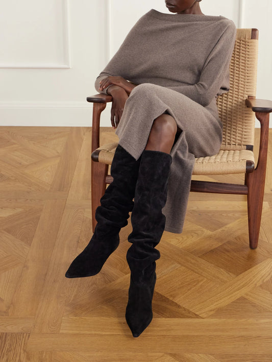 Paris Texas Rose 60 Suede Over-the-knee Boots