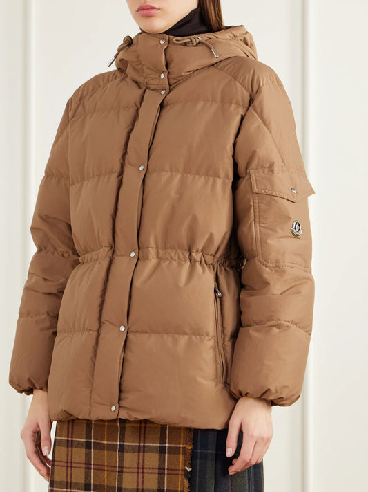 Moncler Himalaya Hooded Quilted Cotton-blend Shell Down Jacket