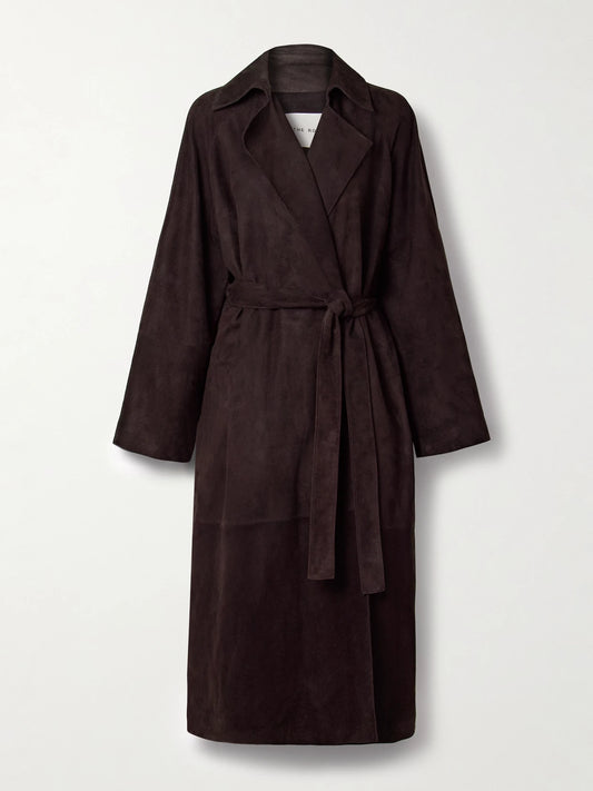 Solana Suede Trench Coat