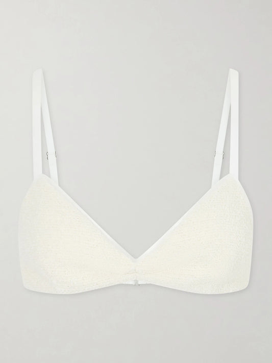 Talita Cotton-blend Poplin Bralette